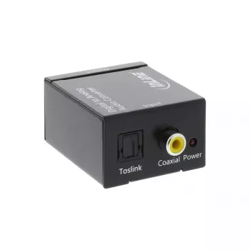 Convertidor de audio InLine digital a analógico entrada Toslink o RCA salida 2x RCA estéreo