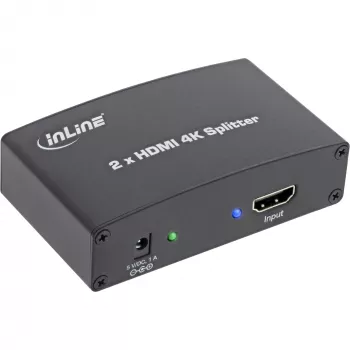 Splitter/distribuidor HDMI InLine, 2 vías, compatible con 4K2K