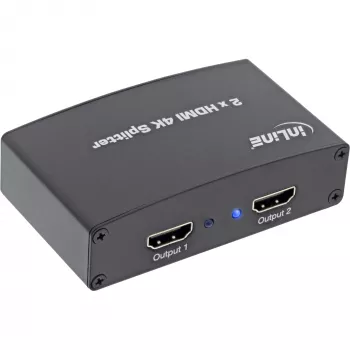 Splitter/distribuidor HDMI InLine, 2 vías, compatible con 4K2K