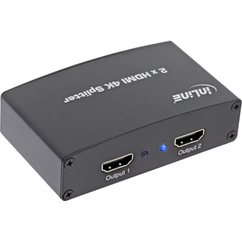 Splitter/distribuidor HDMI InLine, 2 vías, compatible con 4K2K