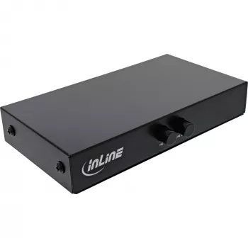 Conmutador VGA manual InLine 2 puertos 15 pines Sub-D HD 1920 x 1440