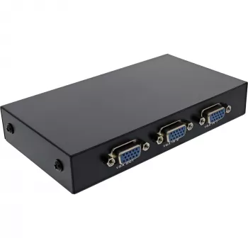 Conmutador VGA manual InLine 2 puertos 15 pines Sub-D HD 1920 x 1440