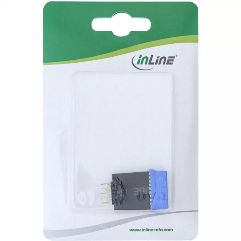 Adaptador InLine USB 3.0 a 2.0 interno USB3.0 19 pines a USB2.0 dispositivo interno