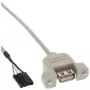 Cable adaptador USB 2.0 InLine 33440F 0,60 m conector hembra USB A / conexión header