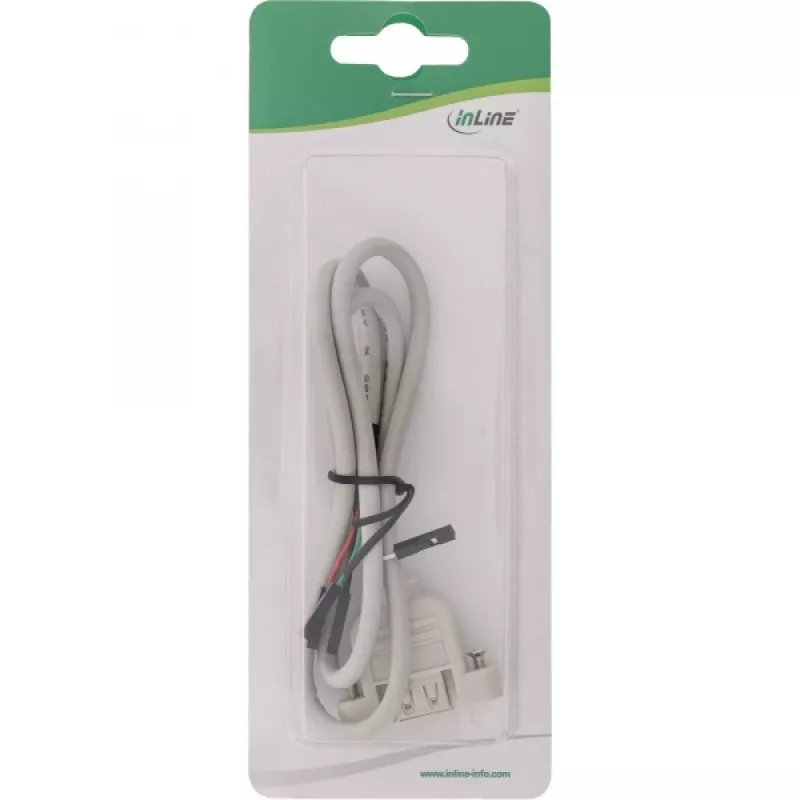 Cable adaptador USB 2.0 InLine 33440F 0,60 m conector hembra USB A / conexión header