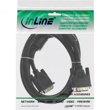 Cable DVI-I 24+5 M/M Dual Link InLine 17793 3 m