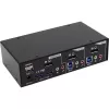 Switch KVM de sobremesa InLine 2 puertos DisplayPort USB 3.0 hub con audio