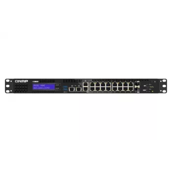 Switch de red QNAP QGD-1602-C3758-16G gestionado L2 2.5G Ethernet (100/1000/2500) negro, gris