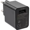 Adaptador de alimentación USB InLine Single, 100-240V a 5V/2,5A, negro
