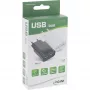 Fuente de alimentación USB InLine DUO, 2 puertos 100-240VAC a 5V / 2.1A blanca