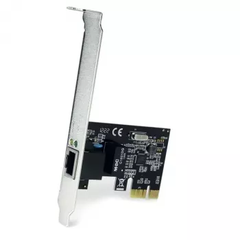 StarTech.com Adaptador de red Gigabit PCI Express PCIe de 1 puerto para servidor tarjeta NIC - Perfil dual