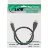 InLine Cable HDMI, cable HDMI High Speed, M/M, negro, contactos dorados, 10 m