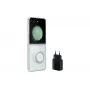 Samsung EF-XF73KKTEGWW kit de inicio para Galaxy Z Flip5, funda Clear Gadget Case + adaptador de corriente, transparente/negro