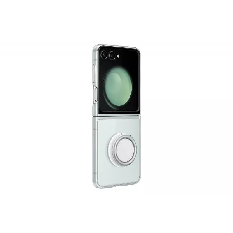 Samsung EF-XF73KKTEGWW kit de inicio para Galaxy Z Flip5, funda Clear Gadget Case + adaptador de corriente, transparente/negro