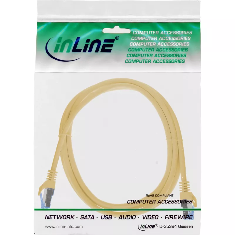 InLine 72614Y Cable de red Amarillo 1,5 m Cat6a S/FTP (S-STP)