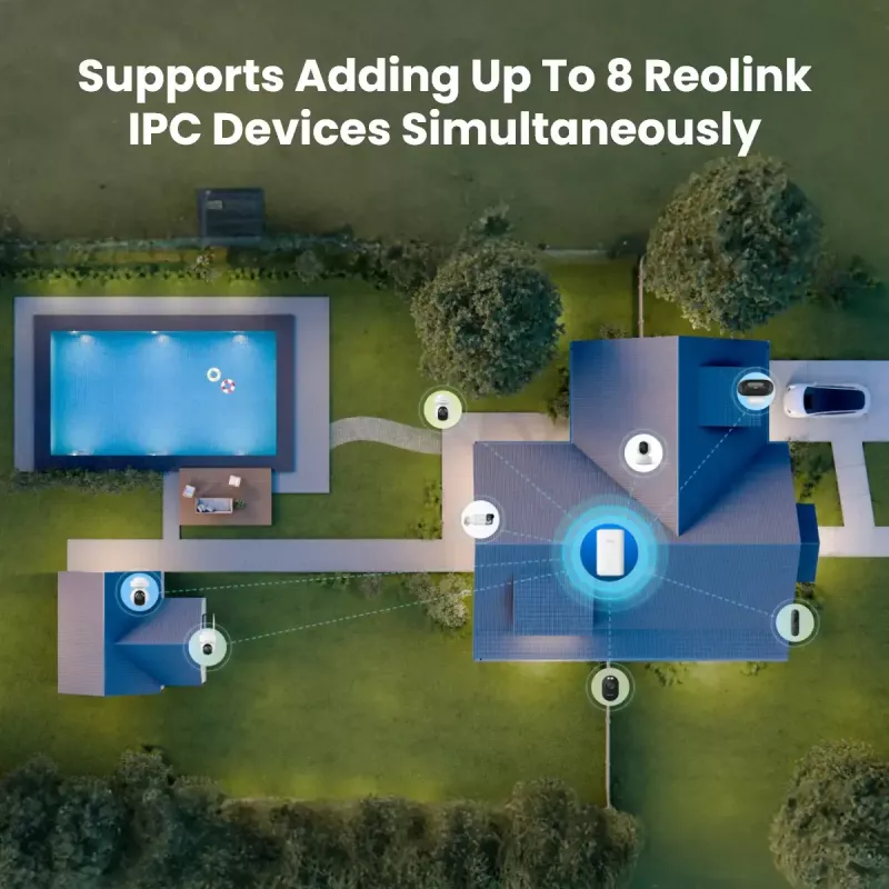 Unidad base Reolink Hub 1 con 2x Argus Series B310 Interior blanco