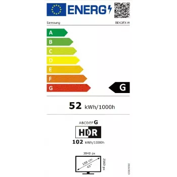 Samsung BE43FX-H pantalla plana Digital Signage 109,2 cm (43