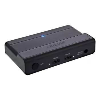 InLine 60604I Switch de compartición USB-C con hub USB de 4 puertos