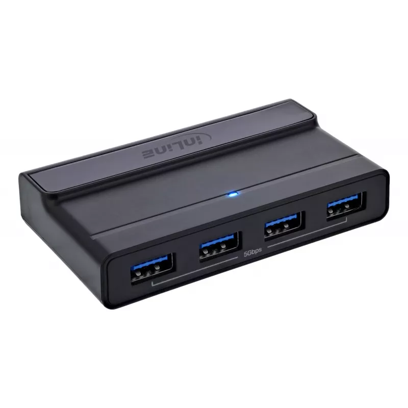 InLine 60604I Switch de compartición USB-C con hub USB de 4 puertos