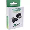 InLine 33446T Adaptador de cable USB Type-E Key A, 20 pines USB 3.0 Header, 19 pines negro