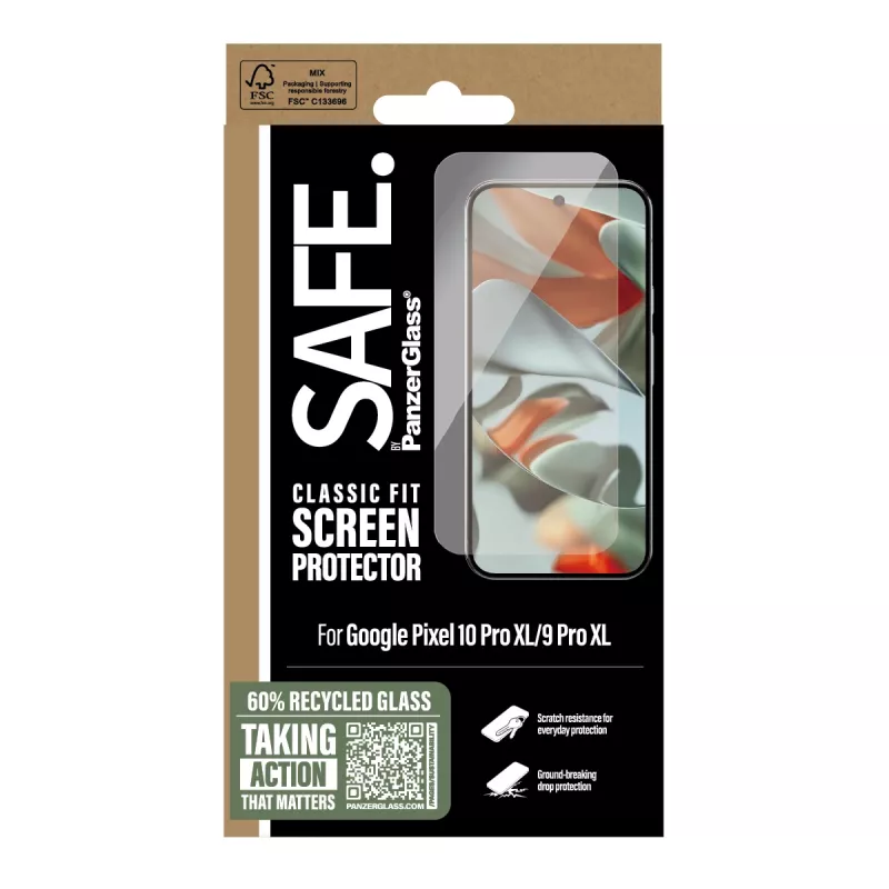 PanzerGlass SAFE. by ® Lámina protectora de pantalla Google Pixel 10 Pro XL | 9 Pro XL | Classic Fit