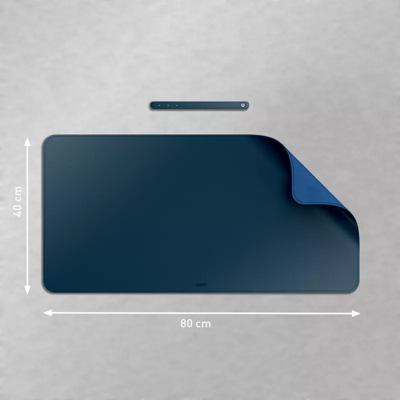 Alfombrilla de escritorio LEITZ Large Desk Mat, PVC, azul oscuro, 400 x 800 x 2 mm