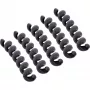 InLine 59972D organizador de cables universal funda de cable negro 5 uds.