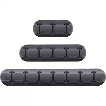 InLine 59971B organizador de cables universal clip de cable negro