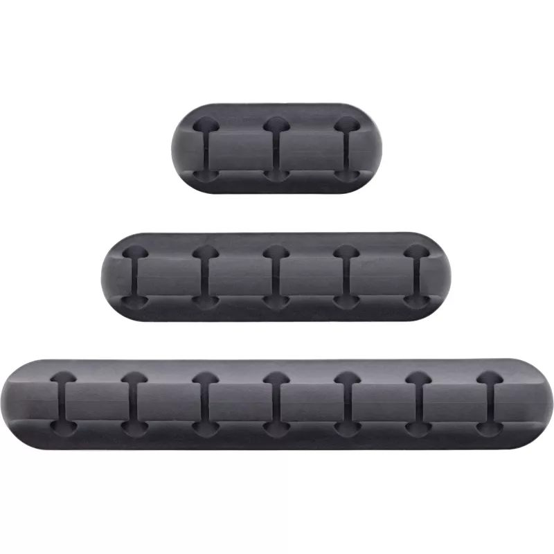 InLine 59971B organizador de cables universal clip de cable negro