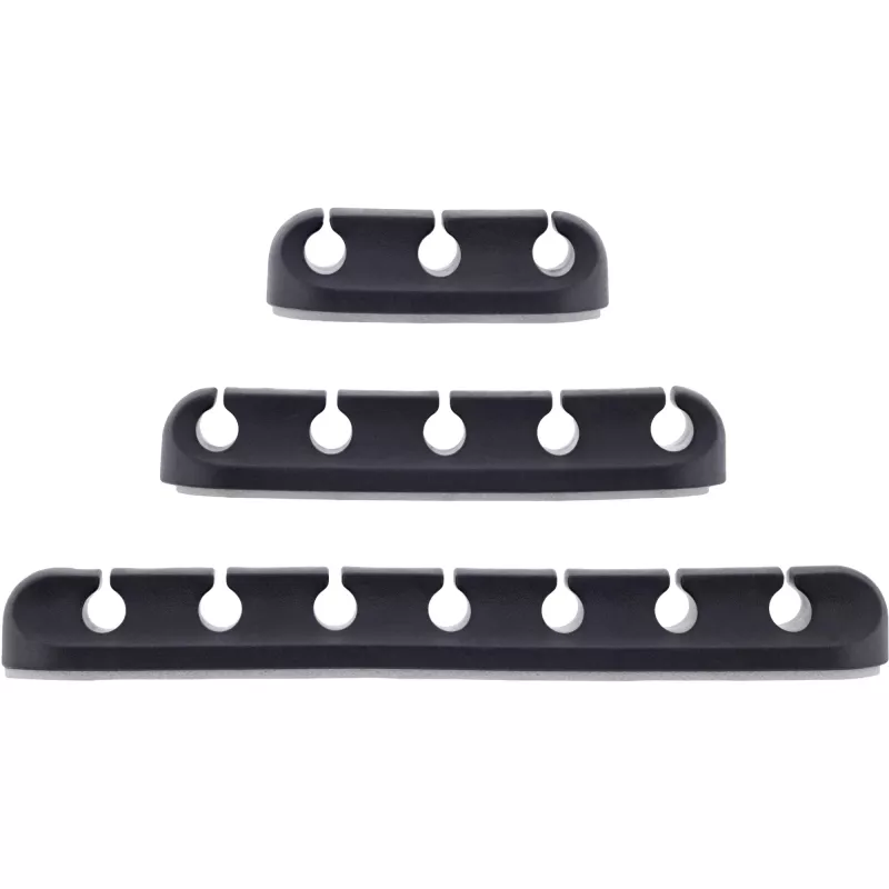 InLine 59971B organizador de cables universal clip de cable negro
