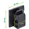InLine 59971H organizador de cables universal soporte de cables negro 100 uds.