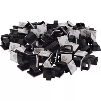 InLine 59971G organizador de cables universal ganchos para cables negro 100 uds.