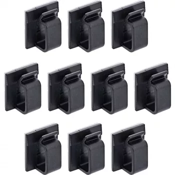 InLine 59971F gestor de cables universal soporte de cables negro 10 uds.