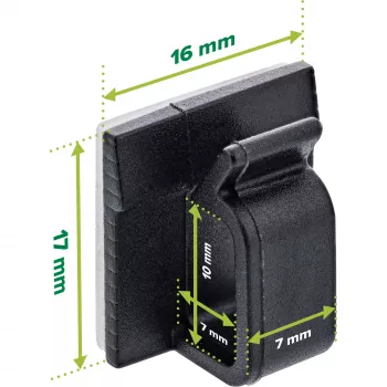 InLine 59971E gestor de cables universal ganchos para cables negro 10 uds.