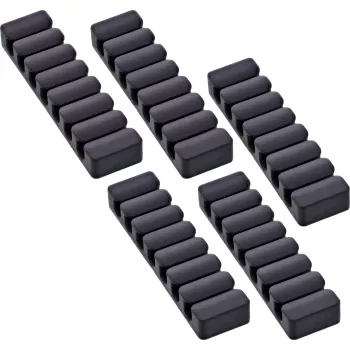 InLine 59971L clip de cable universal clip de cable negro 5 uds.