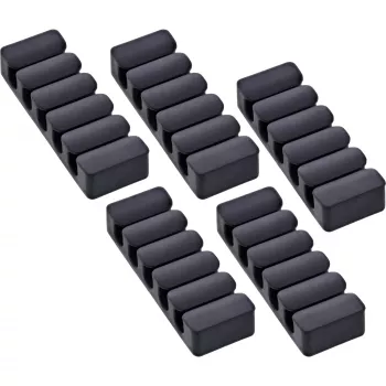 InLine 59971K organizador de cables universal clip de cable negro 5 uds.
