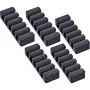 InLine 59971K organizador de cables universal clip de cable negro 5 uds.