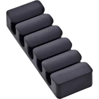 InLine 59971K organizador de cables universal clip de cable negro 5 uds.