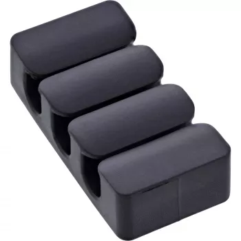 InLine 59971J organizador de cables universal clip de cable negro 5 uds.