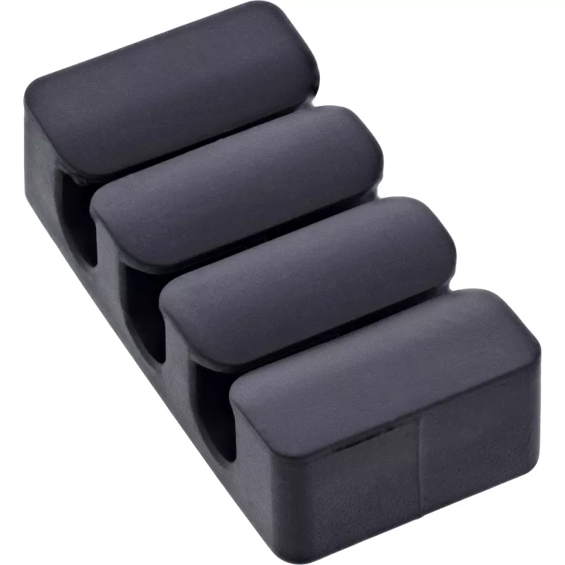 InLine 59971J organizador de cables universal clip de cable negro 5 uds.