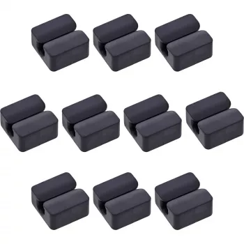 InLine 59971I clip de cable universal clip de cable negro 10 uds.