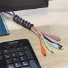 InLine 59972C organizador de cables universal funda de cable negro 5 uds.
