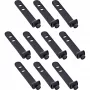 InLine 59972B bridas para cables brida para cables de escalera silicona negro 10 uds.