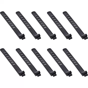 InLine 59972A bridas para cables brida para cables de escalera silicona negro 10 uds.
