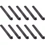 InLine 59972A bridas para cables brida para cables de escalera silicona negro 10 uds.