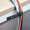 InLine 59972A bridas para cables brida para cables de escalera silicona negro 10 uds.