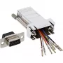 InLine adaptador DB9 hembra / RJ45 8P8C hembra carcasa con recubrimiento metálico 68889L