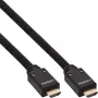 InLine cable HDMI activo, HDMI High Speed con Ethernet, M/M, trenza de nailon, 10 m