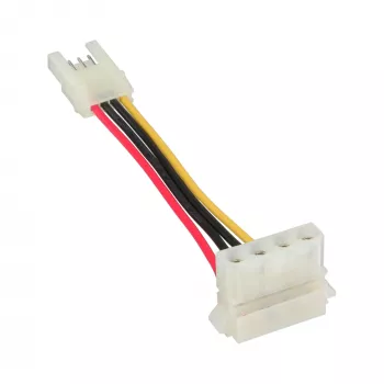 InLine adaptador de alimentación interno conector hembra floppy / conector macho Molex 4 pin 0,06 m