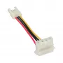 InLine adaptador de alimentación interno conector hembra floppy / conector macho Molex 4 pin 0,06 m